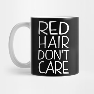 Red Hair Dont Care Mug